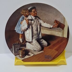 Norman Rockwell The Painter Decorative Plate